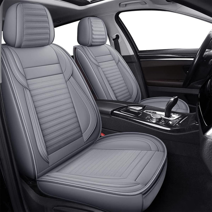 LINGVIDO Car Seat Covers, Breathable and Waterproof Faux Leather Automotive