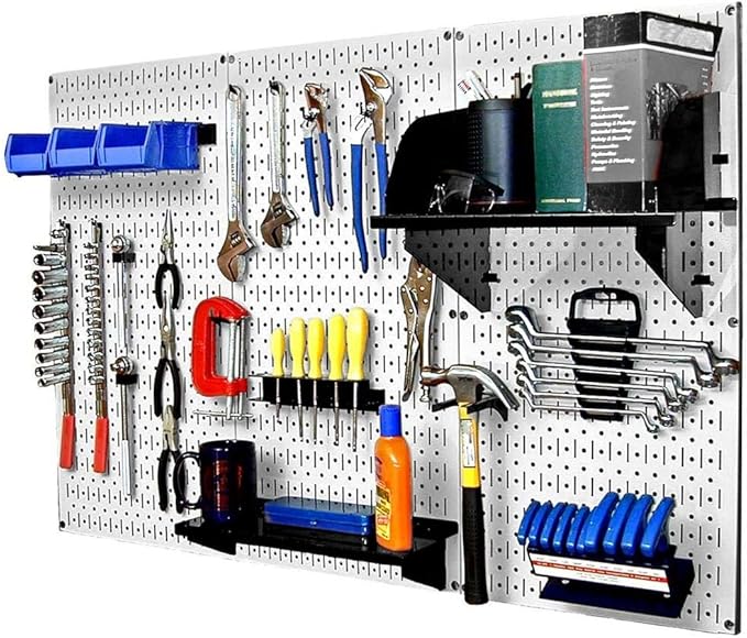 Wall Control 30-WRK-400WB Standard Workbench Metal Pegboard Tool Organizer