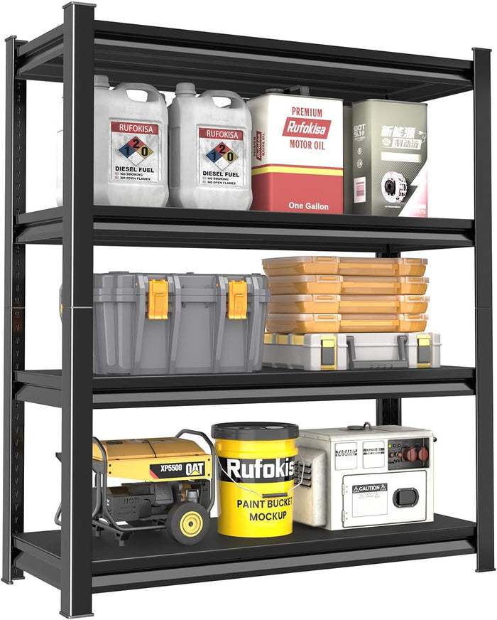 40in Wide Garage Shelving Heavy Duty，2000lbs Large Loads Adjustable Garage