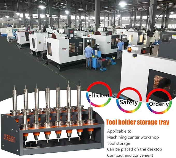 BT50 CNC Tool Rack, CAT50 CNC Tool Storage Rack Placed on The Desktop, Small
