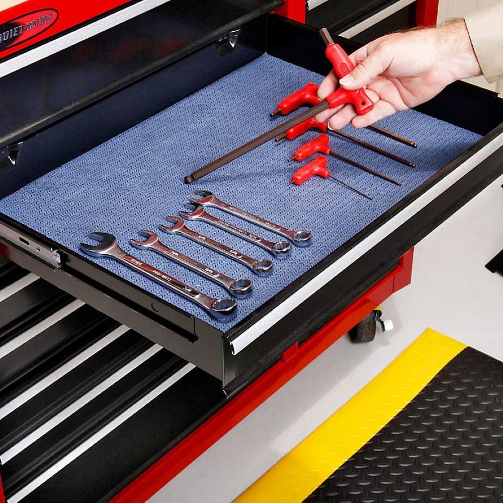 PIG Tool Box, Drawer and Shelf Liner Absorbent Mat with Adhesive Backing - 1 ...