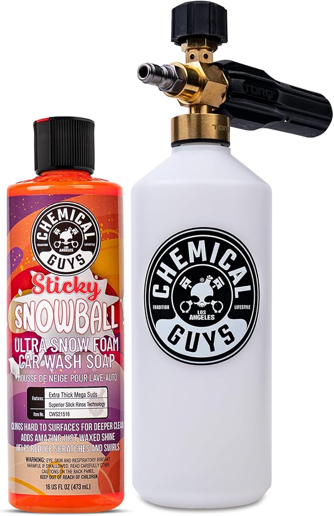 Chemical Guys EQP369 TORQ Professional Snow Foam Cannon Car Wash Snow Foamer +
