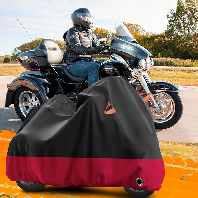Trike Motorcycle Cover, Outdoor Waterproof Vehicle Cover