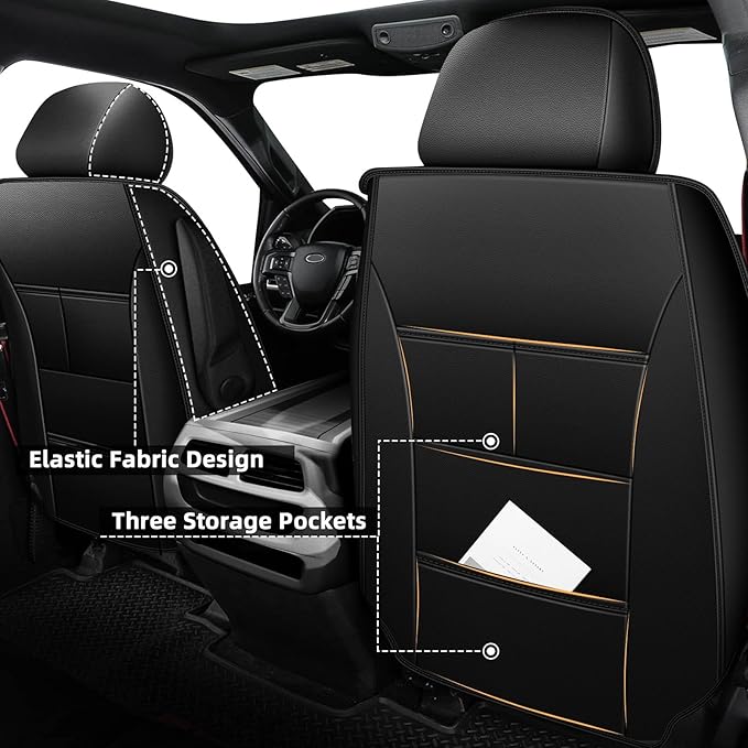 Seat Covers Fit for Honda Ridgeline 2006-2024 2025: Crew Cab 5 Seats Car Seat