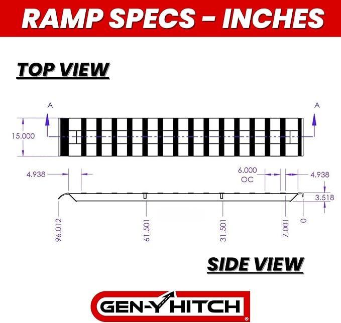 GEN-Y Hitch Heavy Duty Aluminum Loading Ramps (Set of 2)