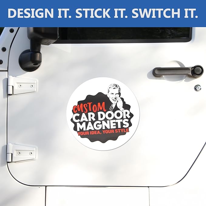 Custom Car Magnet Signs for Businesses 2 pk