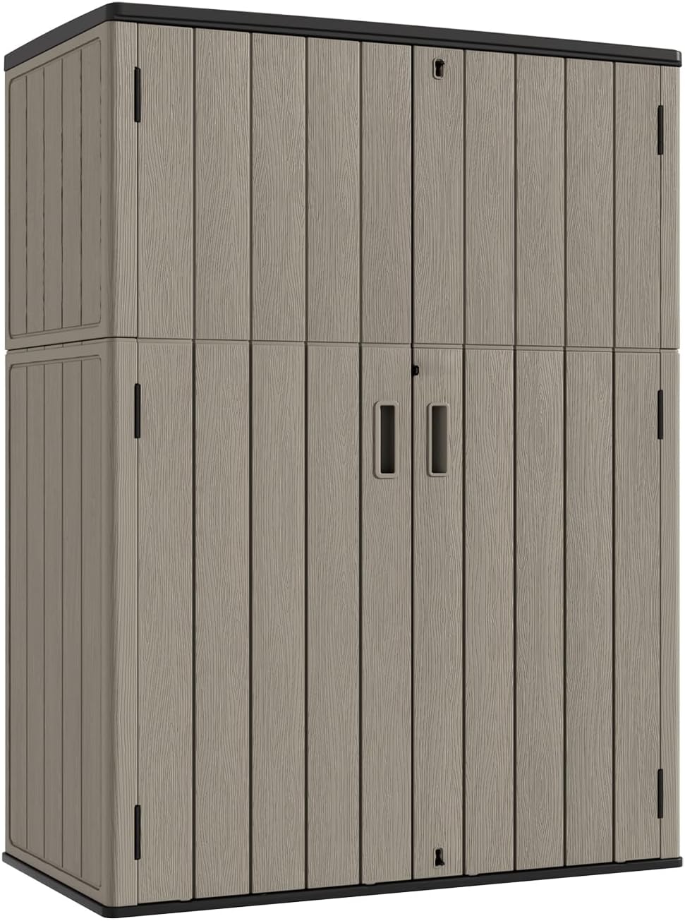 KINYING Outdoor Vertical Storage Shed,57 Cu.ft Outdoor Storage Cabinet Waterp...
