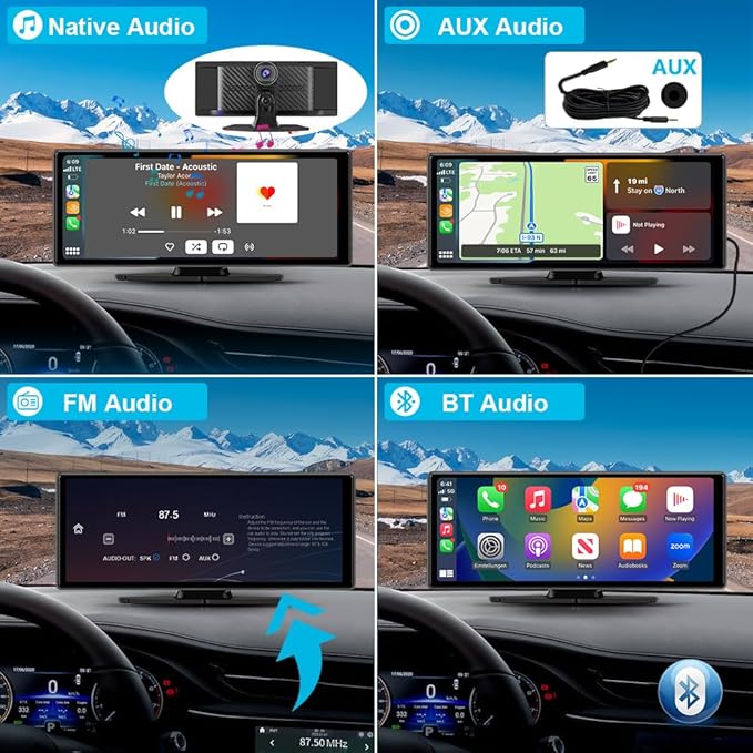 10.26" Portable Apple Carplay Screen
