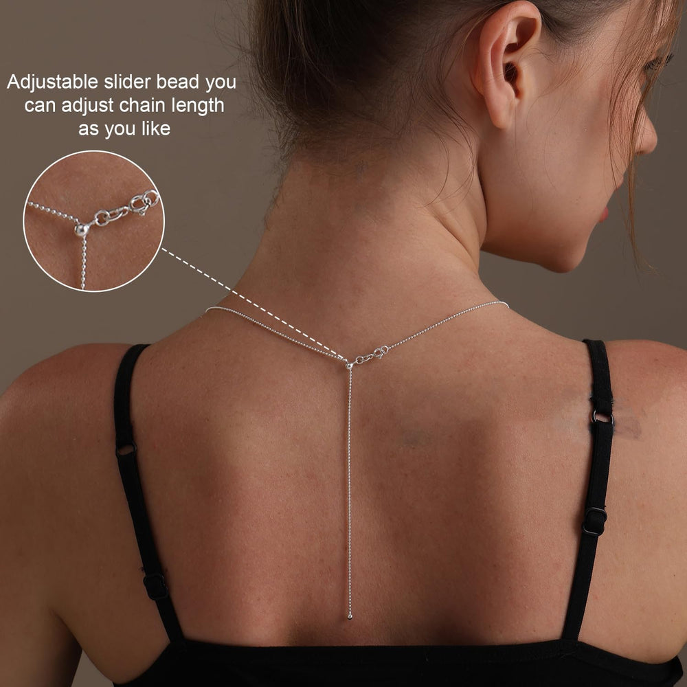 LeCalla 925 Sterling Silver Italian Jewelry Adjustable Chain Necklace, Slidin...
