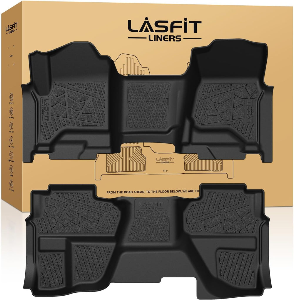 LASFIT Floor Mats 2014-2018 for Chevy Silverado/GMC Sierra 1500, 2015-2019