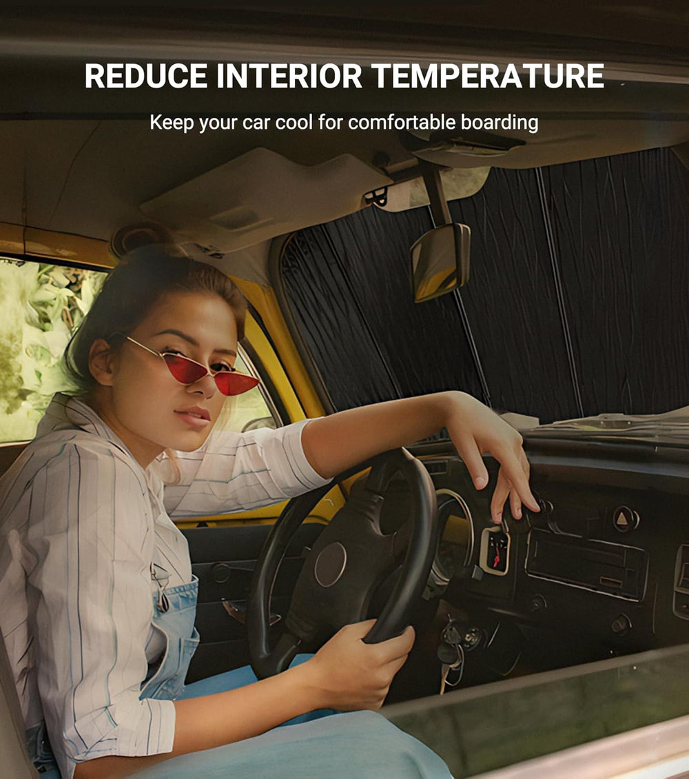 Pigenius Windshield Sunshade for Ford Expedition 2025-2026 Front Window Sun S...
