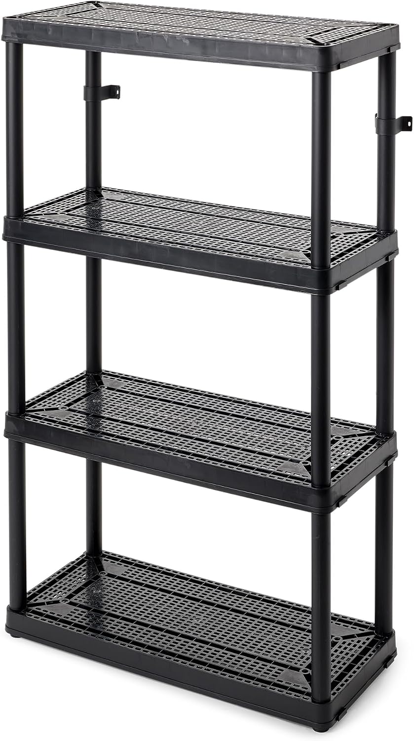 Gracious Living 4 Shelf Fixed Height Ventilated Medium Duty Storage Unit 14 x...