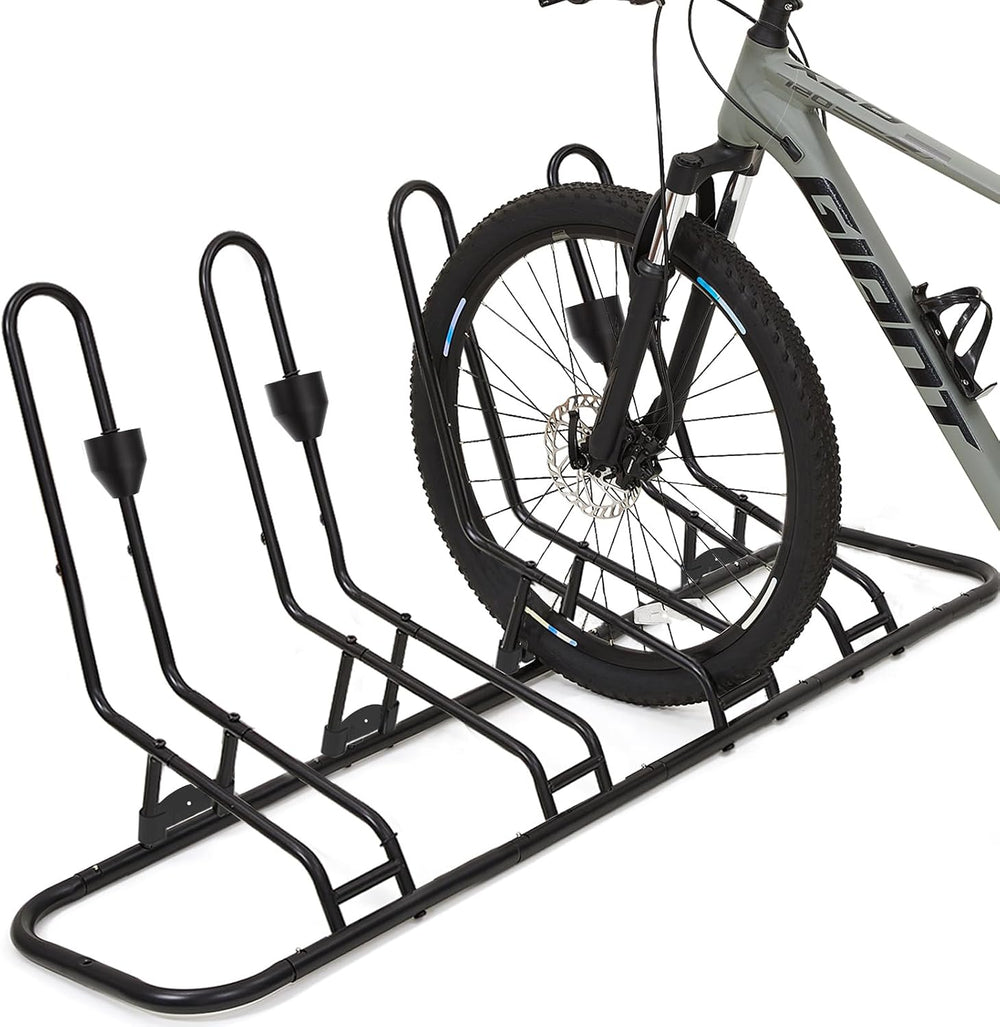 4 Floor Bike Rack, Safeguard Disc Brakes & Derailleurs Design, Waterproof