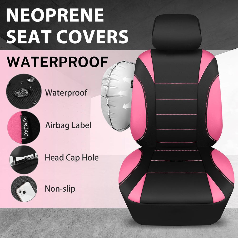 CAR PASS Waterproof Car Seat Covers Full Sets, Universal Fit Seat Covers for ...