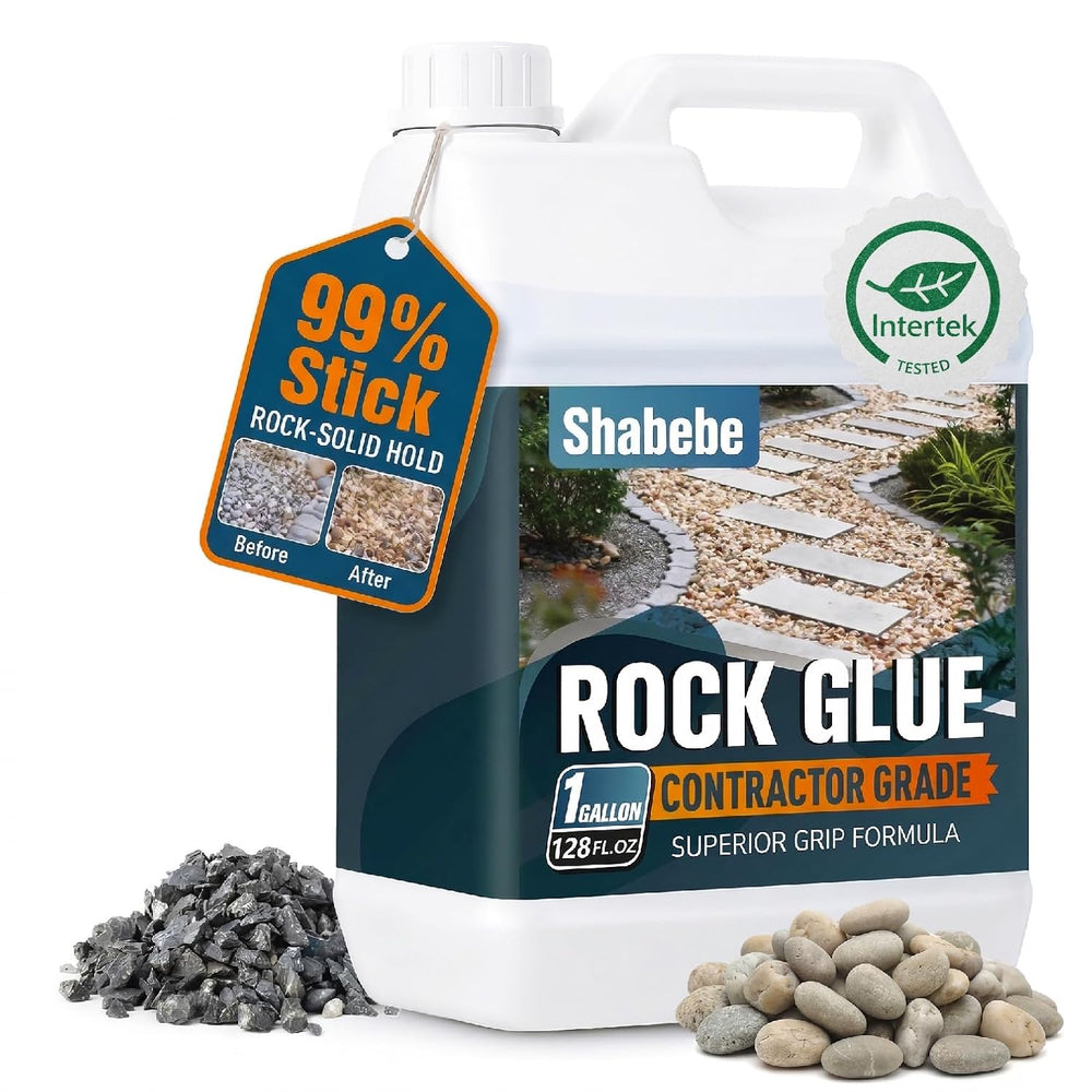 Rock Glue for Landscaping 1 Gallon - Contractor Grade Mulch & Gravel Bind...