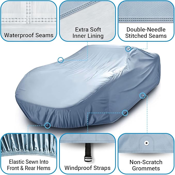 iCarCover Premium Car Cover for 1978-1981 Buick Century Wagon Heavy Duty