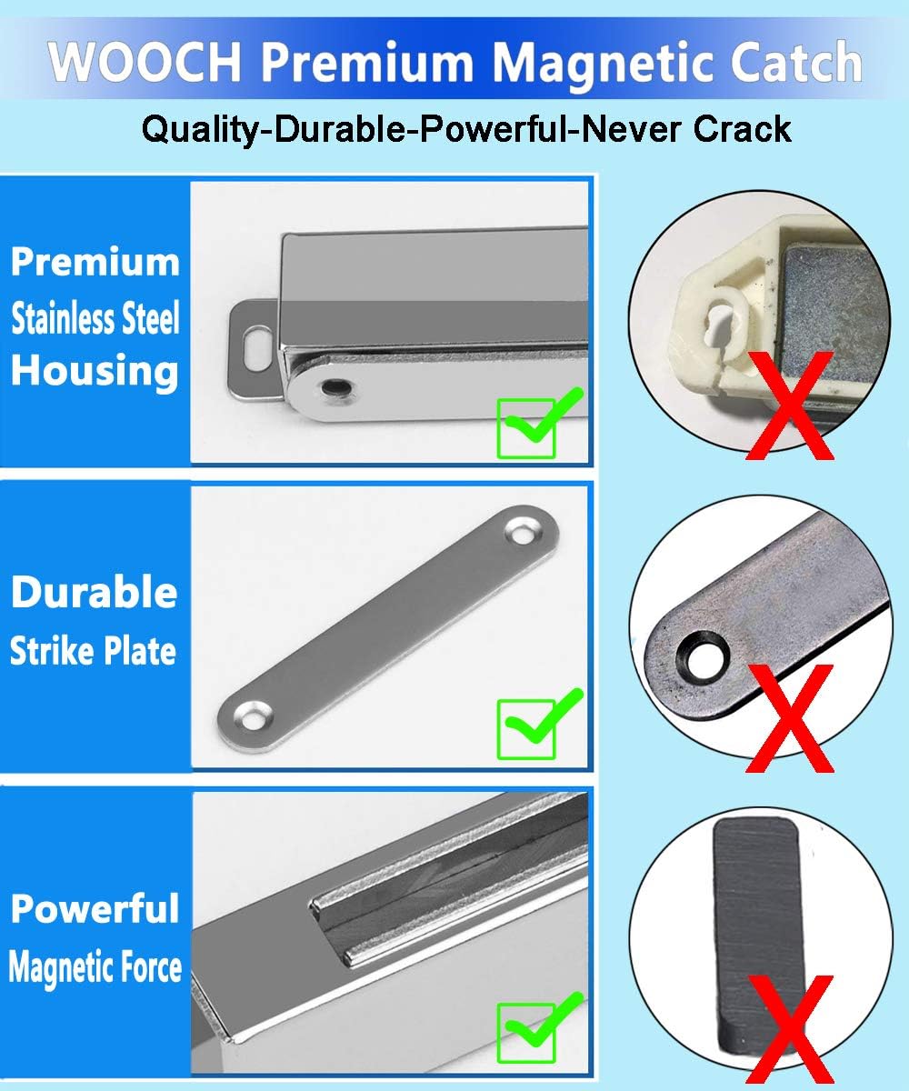 WOOCH Magnetic Door Catch - 30lb High Magnetic Stainless Steel Heavy Duty Cat...