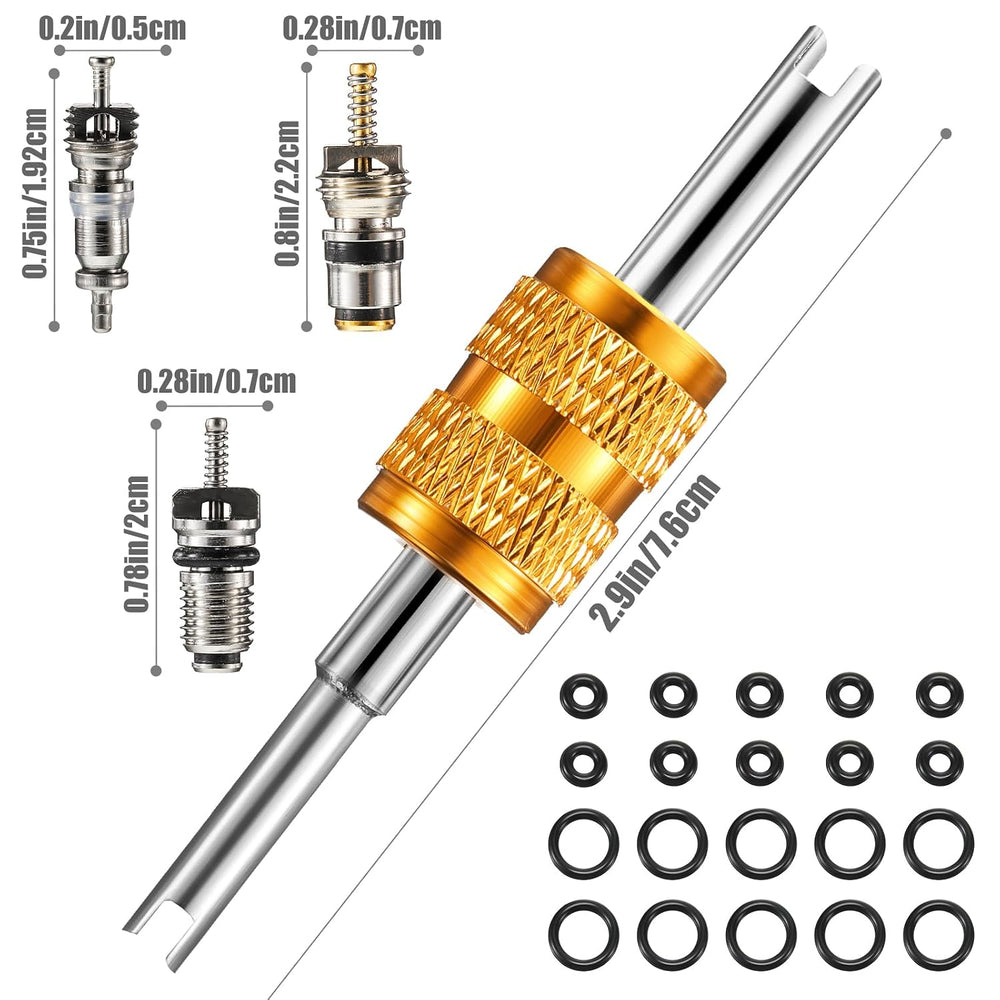 Frienda 35 Pcs R134A R12 AC Schrader Valve Core Tool