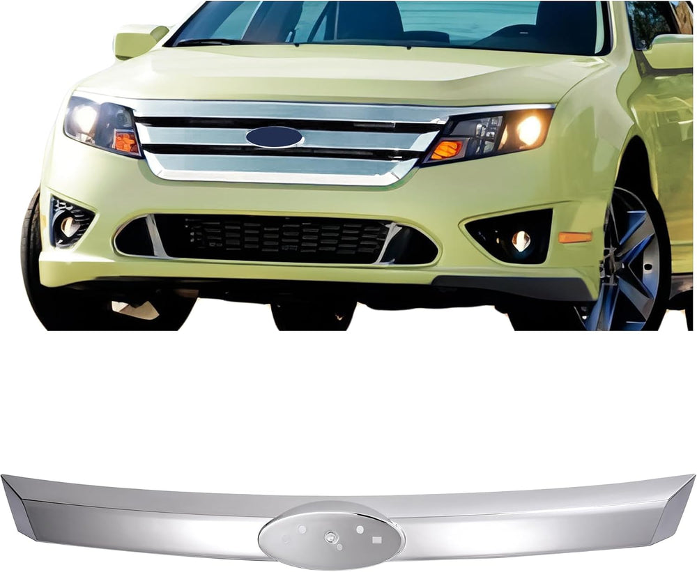 KUAFU Center Grille Molding Compatible with 2010-2012 Ford Fusion FO1210108 B...