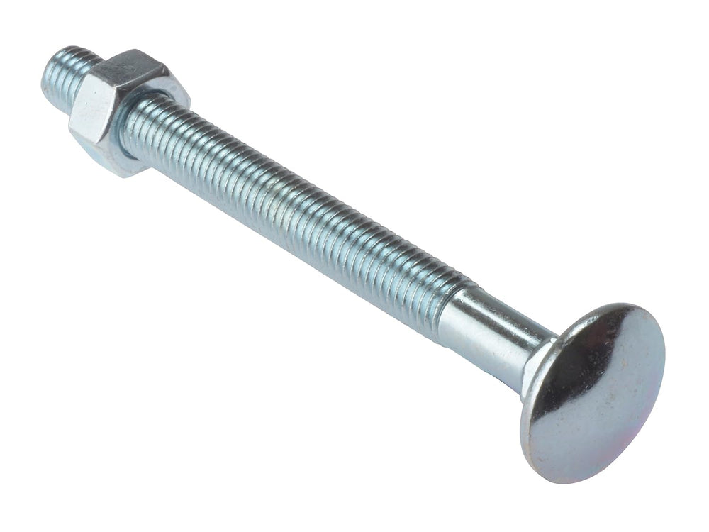 ForgeFix Carriage Bolts | M12 x 240mm | Zinc Plated | Bag 5