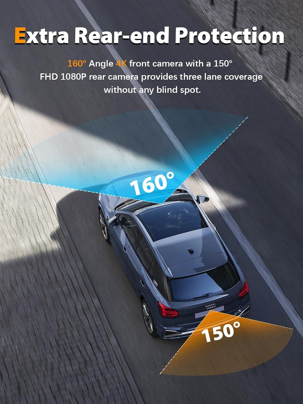 ARIFAYZ Dash Cam Front and Rear 4K+1080P, Free 64GB Card, Built-in WiFi, Dash...