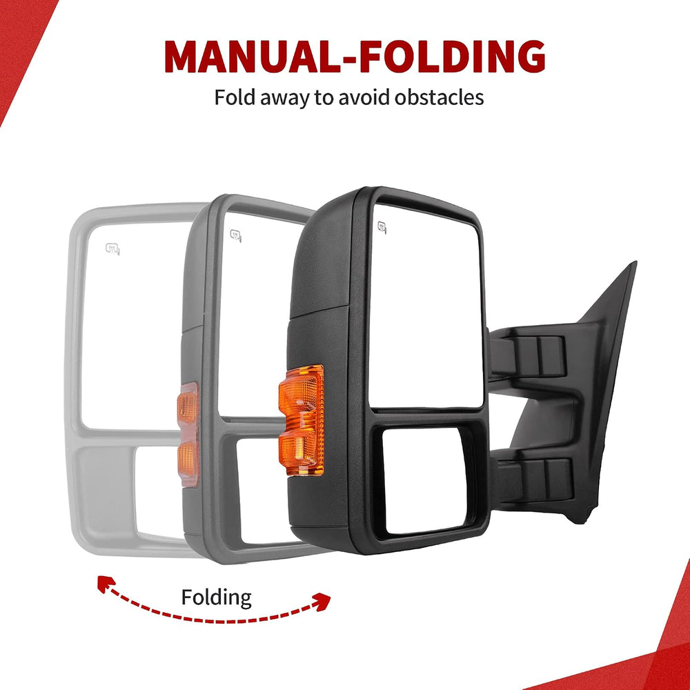 YITAMOTOR Towing Mirror Compatible with 2008-2016 Ford F250 F350 F450 F550 Su...