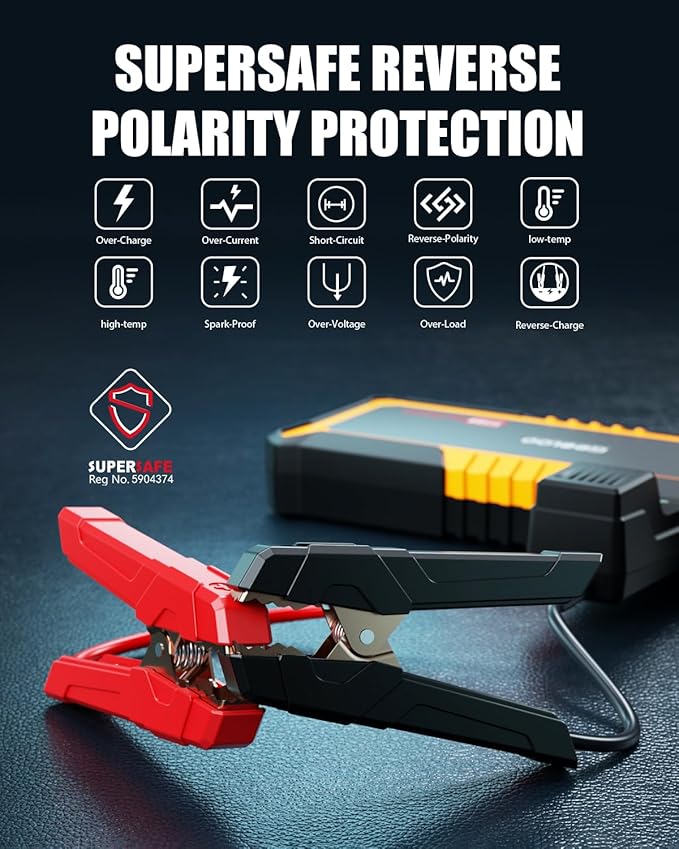 GOOLOO GP3000 3000A Jump Starter, 12V Car Battery Jump Starter