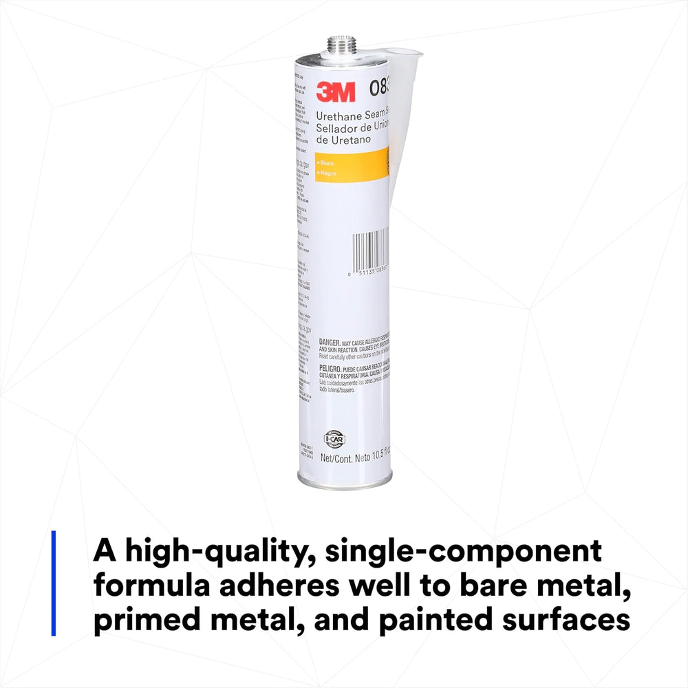 3M Urethane Seam Sealer, 08367, Black Color, 310 mL/10.5 fl oz Cartridge