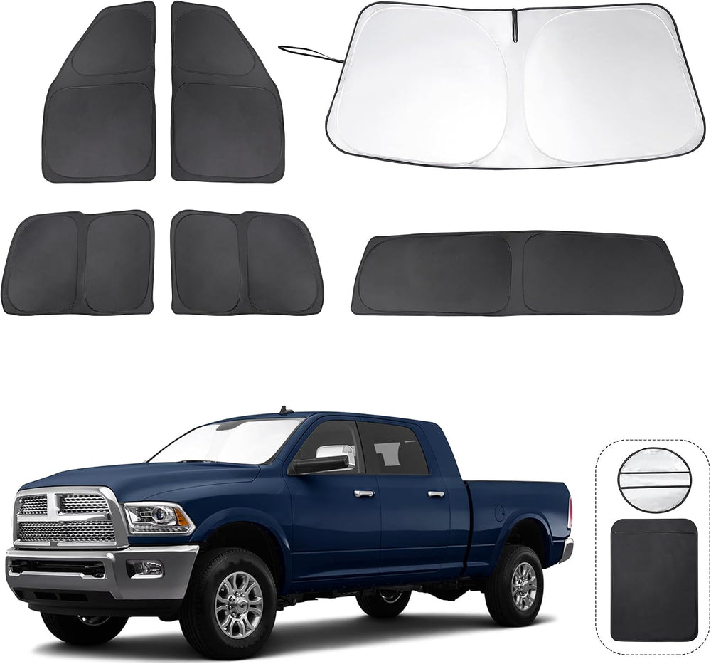 TINGLU Window Shades for Dodge RAM 2500 3500 2010-2025 Accessories Car Side (...