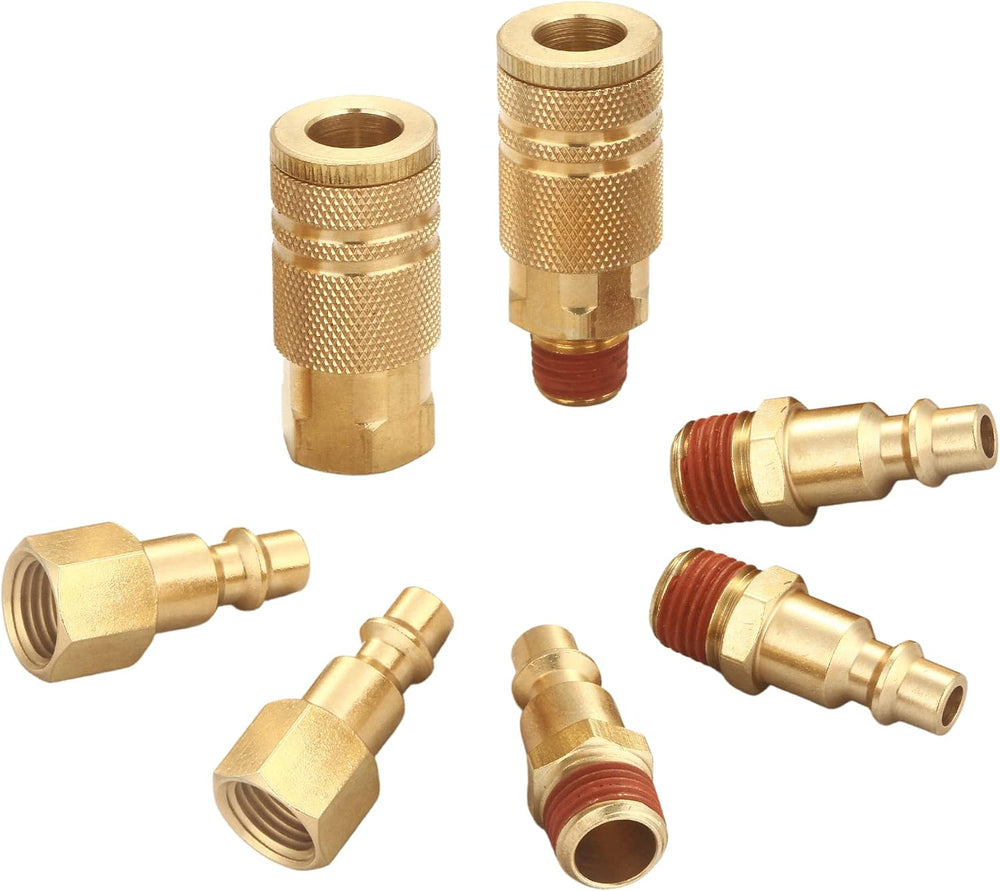 Coupler and Plug Kit, 1/4 Inch NPT, Industrial Type D