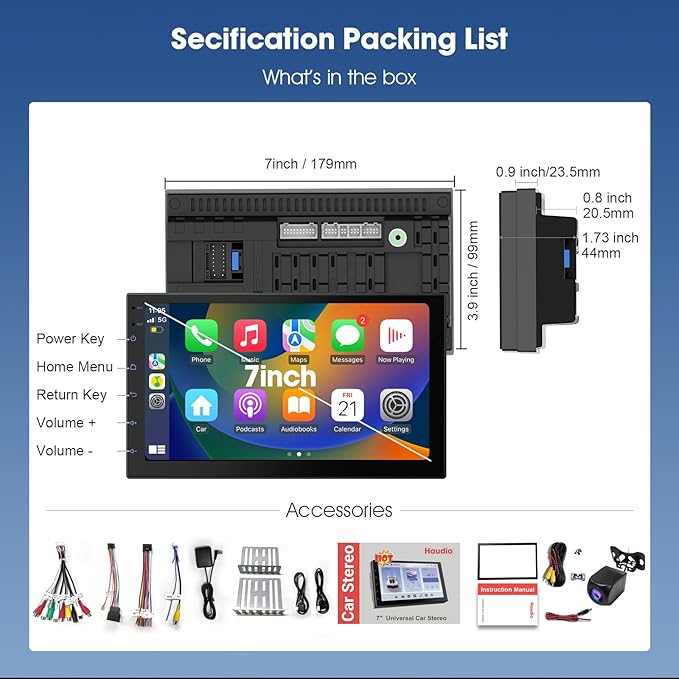 Wireless CarPlay Screen for Car & Android Auto Head Unit (25 Sets)