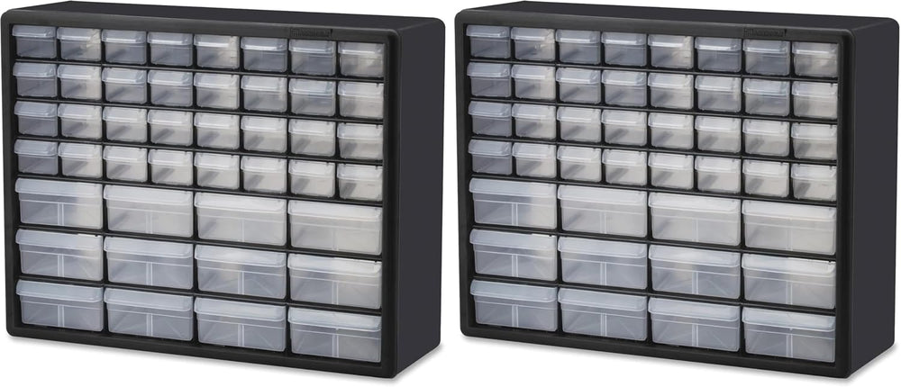 Akro-Mils 44-Drawer Plastic Drawer Storage Cabinet (Pack of 2)
