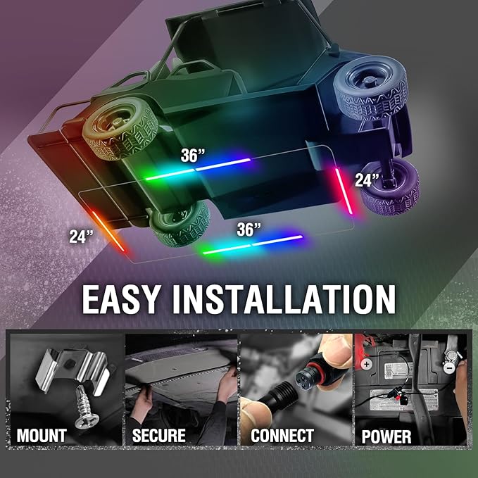 OPT7 Aura DreamColor Underglow Chasing Lights