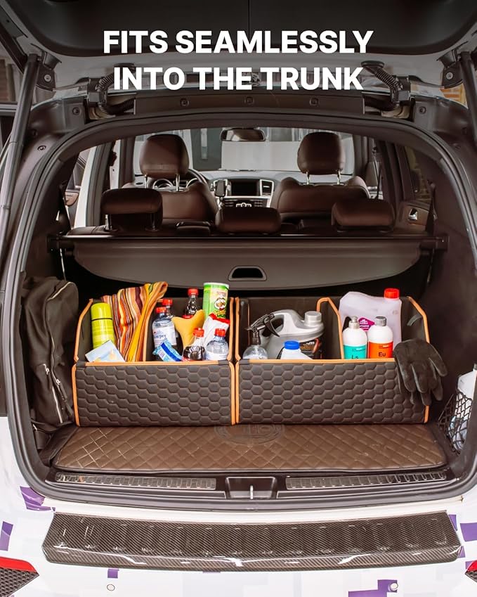 Car Organizers Set SUV Sedan Truck – Foldable Storage Boxes (2pc)