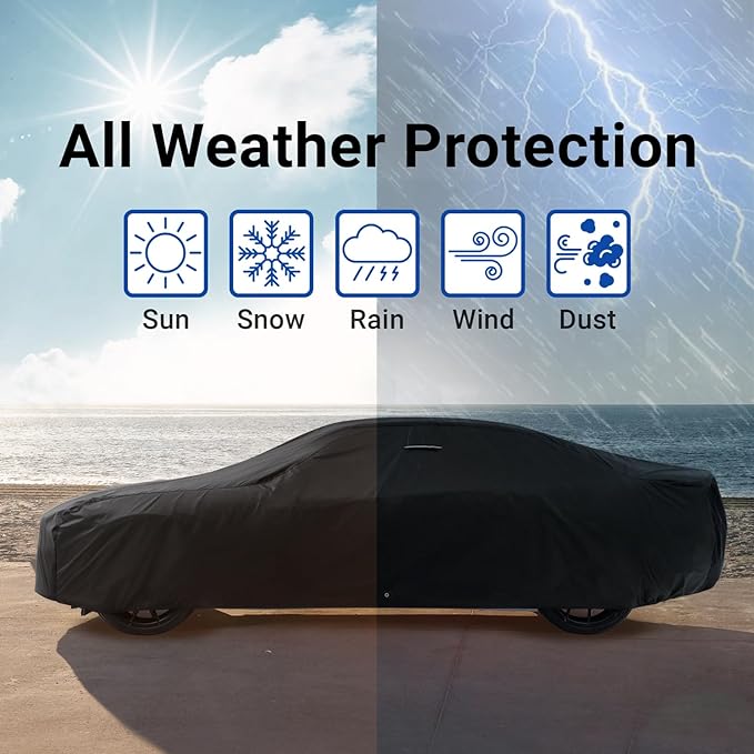 iCarCover Custom Car Cover for Pontiac Lemans Wagon Waterproof All-Weather Rain