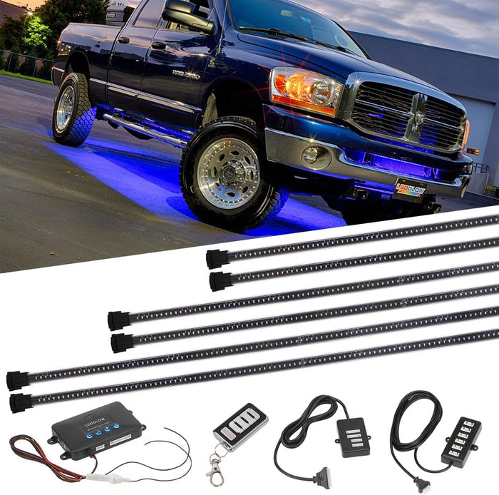 LEDGlow 6pc Million Color Multi-Color Truck LED Neon Underglow Accent Lighting