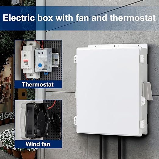 Outdoor Electrical Junction Box, ABS Water Resistant Enclosure