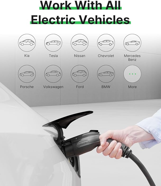 Autel Home Smart AI Level 2 EV Charger up to 40Amp, Indoor/Outdoor Fast