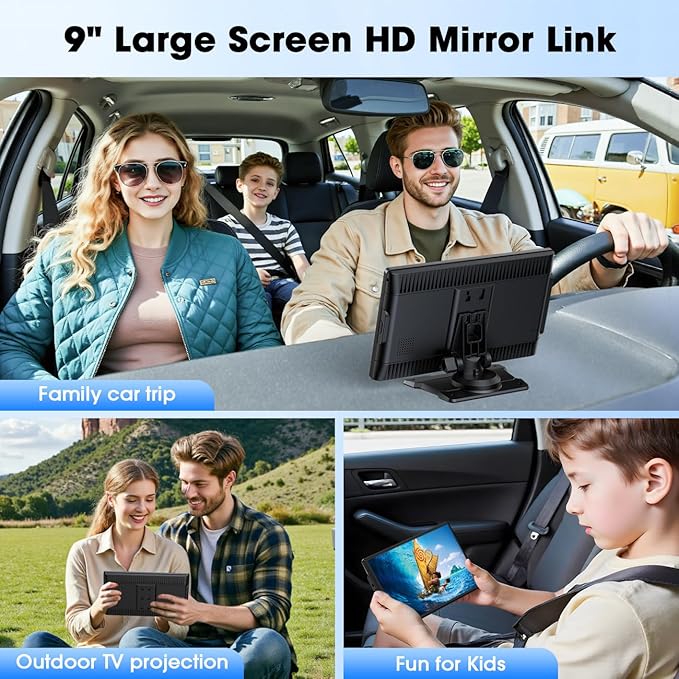 Carplay Screen for Car, Mirror Link, Voice Control, Hands-Free Calling