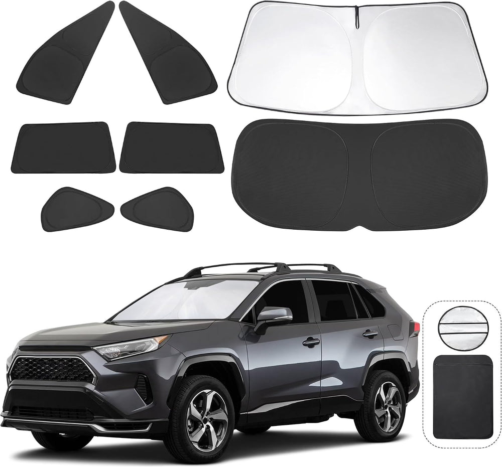 TINGLU Window Shades for Toyota RAV4 2019-2024 2025 Accessories Car Side Full...