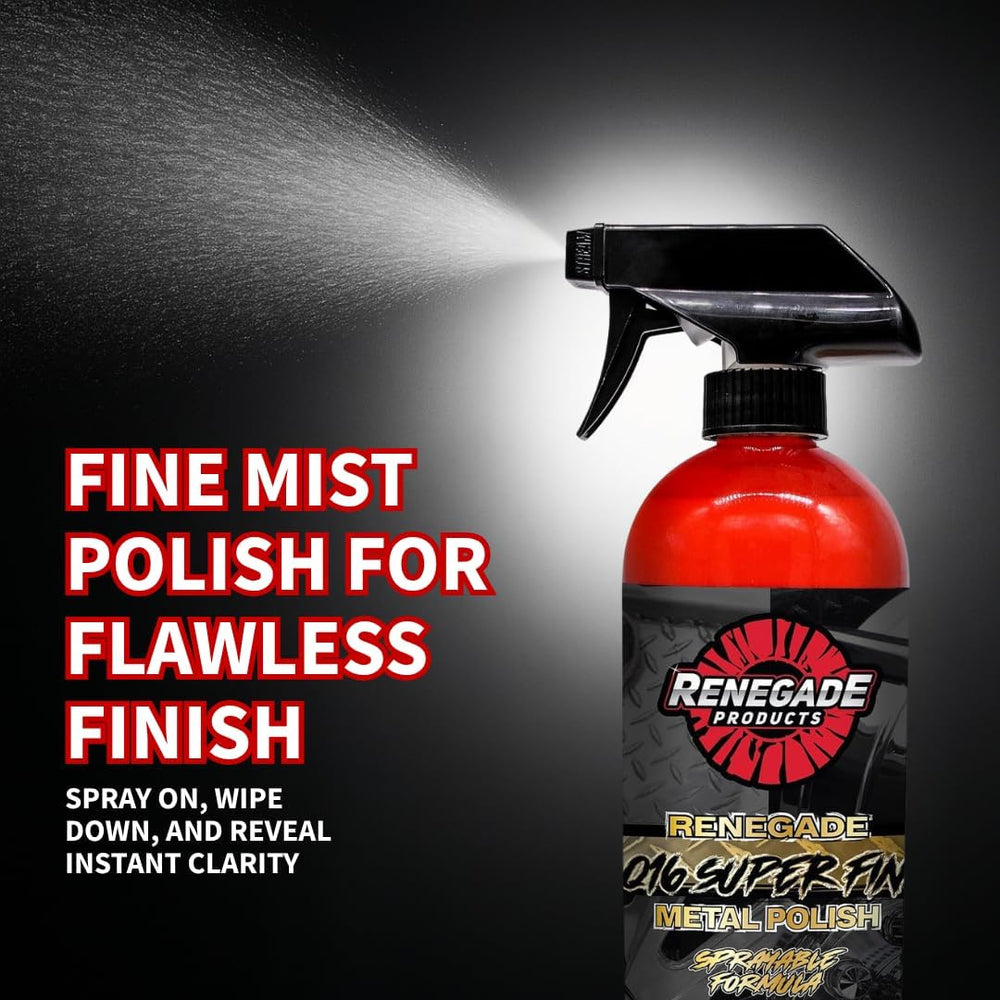 Renegade Products Polishing Final Finish Kit – Q16 Polish, 10" Flannel B...