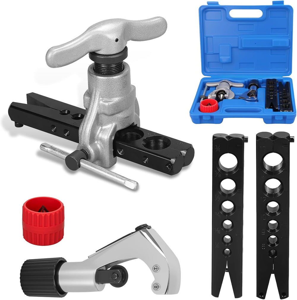 Eccentric Flaring Tool Kit, 1/4-3/4 in (6-19mm) 45 Degree