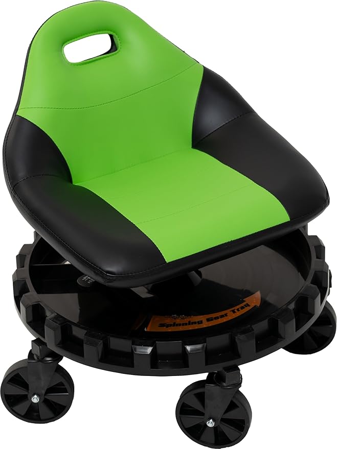 Traxion 400lb Capacity 2-705 Green Progear Mobile Rolling Gear Seat