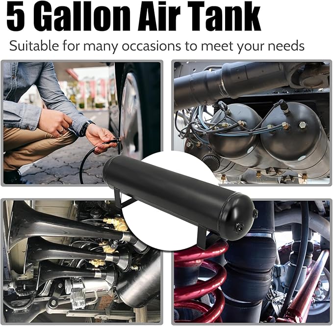 5 Gallon Air Tank for Suspension/Air Ride/Bag/Car Train Truck Horn 18 Liter