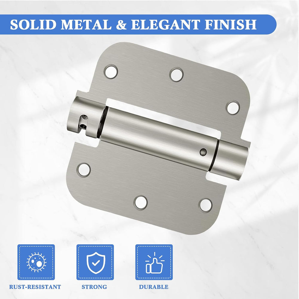Yaocom 10 Pcs Self Closing Door Hinge 3.5'' Spring Loaded Hinges Auto...
