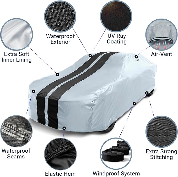 iCarCover Custom Car Cover for Chevy SSR Waterproof All Weather Rain Snow UV