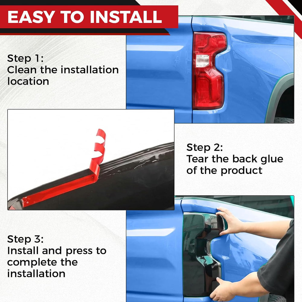 Taillight Protector Covers Compatible with Dodge Charger 2015-2024, ABS Smoke...