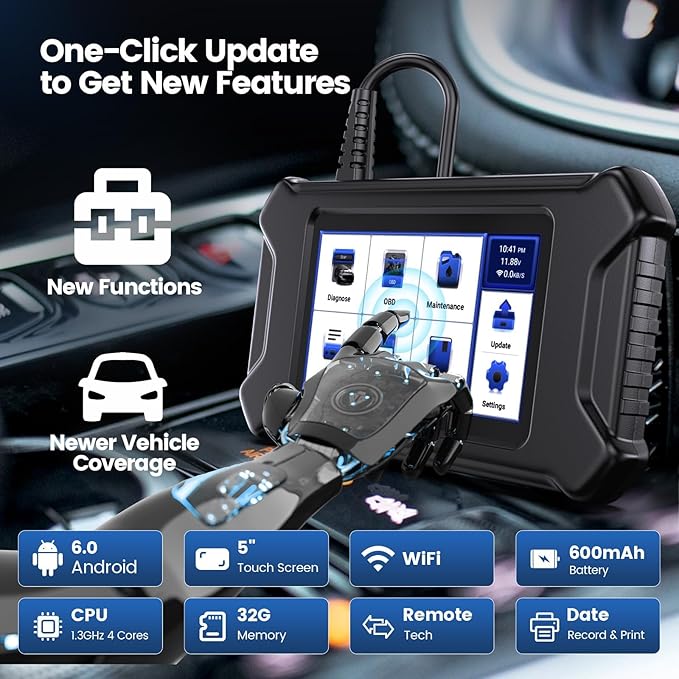 MUCAR CS6 OBD2 Scanner Diagnostic Tool, Engine Transmission BCM Car Scanner