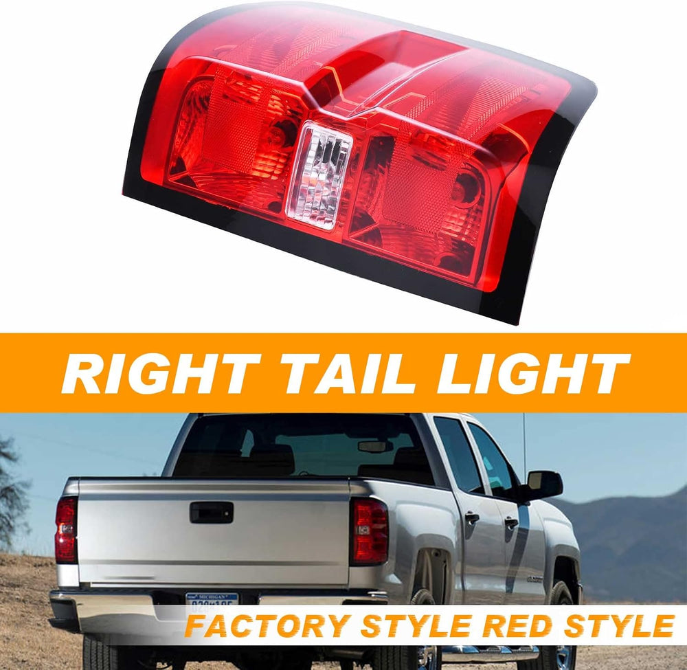 Tail Light Assembly Compatible With 2016-2019 Chevy Silverado 1500 2500 HD GM...