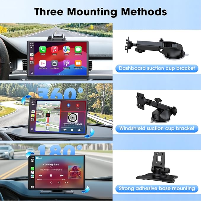 Carplay Screen for Car, Mirror Link, Voice Control, Hands-Free Calling
